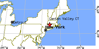 Canton Valley, Connecticut (CT) ~ population data, races, housing & economy