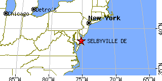 Selbyville, Delaware (DE) ~ population data, races, housing & economy