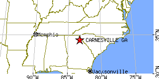 Carnesville, Georgia (GA) ~ population data, races, housing & economy