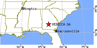 Rebecca, Georgia (GA) ~ population data, races, housing & economy