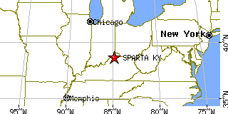 Sparta, Kentucky (KY) ~ population data, races, housing  economy