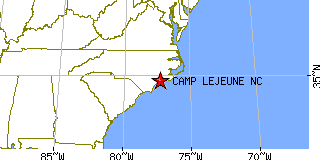 Camp Lejeune, North Carolina (NC) ~ population data, races, housing