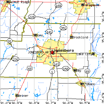 Jonesboro, Arkansas (AR) ~ population data, races, housing & economy